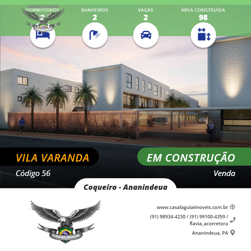 Casa de Condomínio à venda com 2 quartos, 98m² - Foto 3