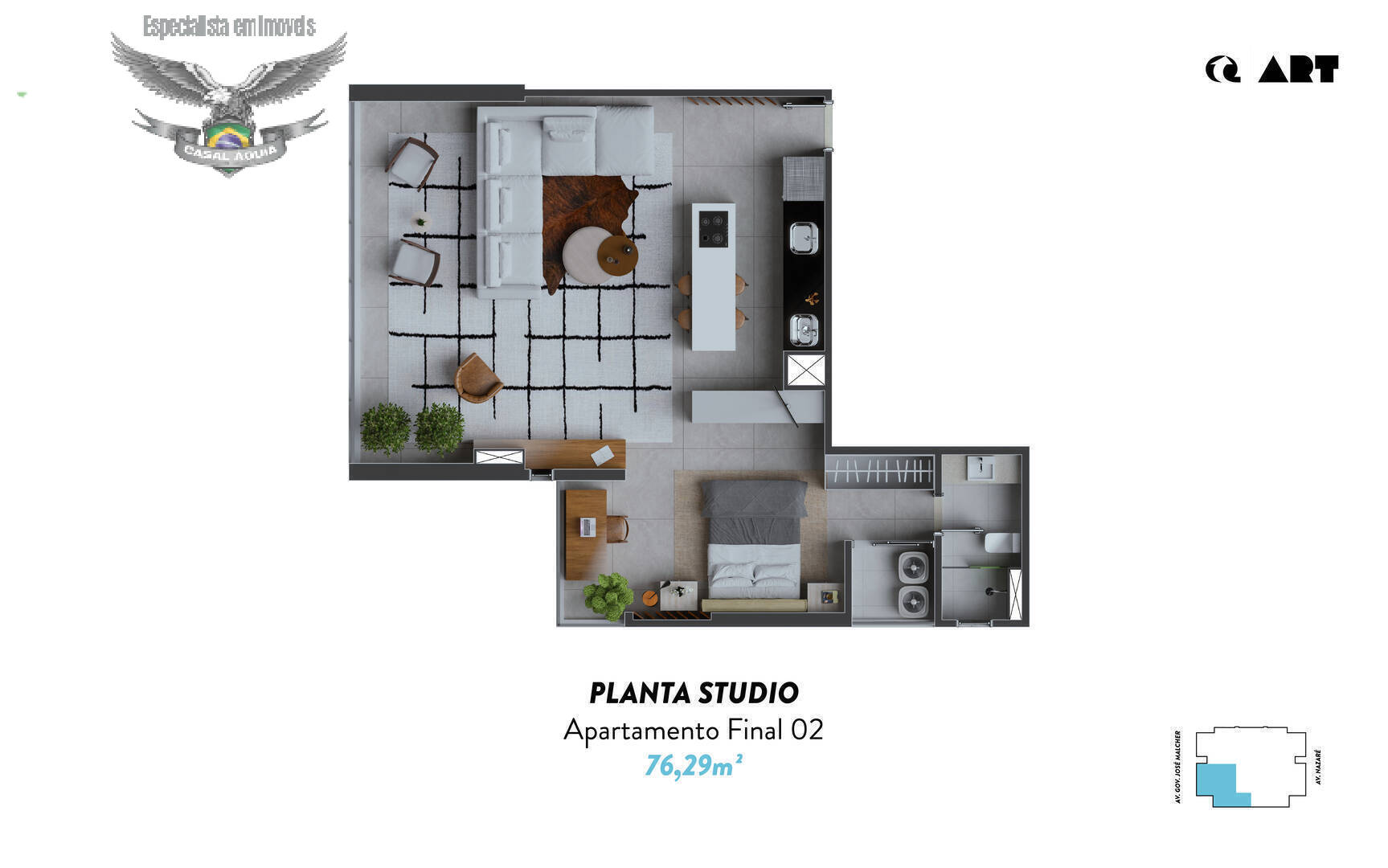 Apartamento à venda com 1 quarto - Foto 24