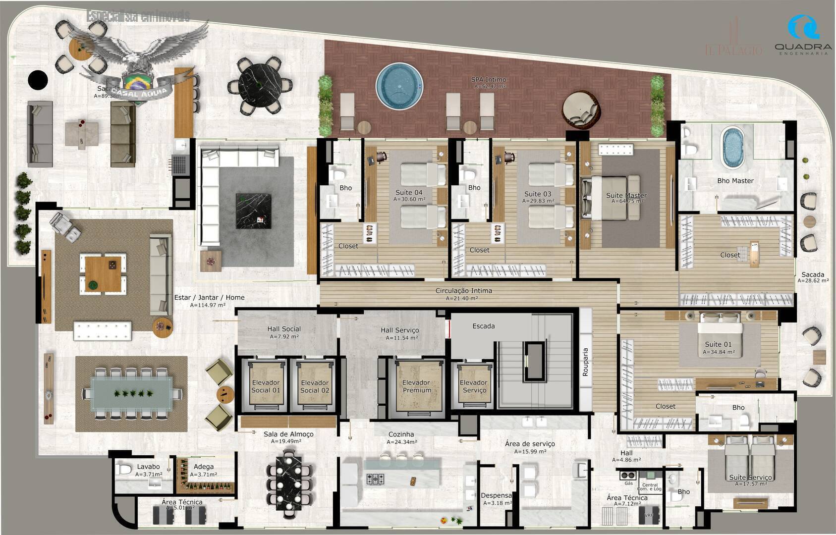 Apartamento à venda com 5 quartos, 621m² - Foto 32