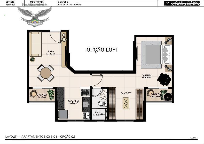 Apartamento à venda com 2 quartos, 49m² - Foto 12