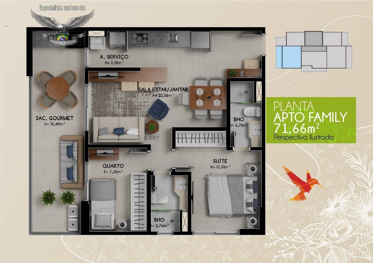 Apartamento à venda com 2 quartos - Foto 17