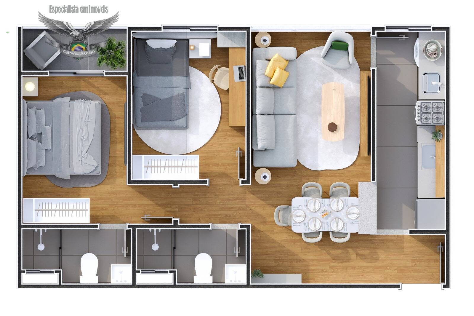 Apartamento à venda com 2 quartos - Foto 17